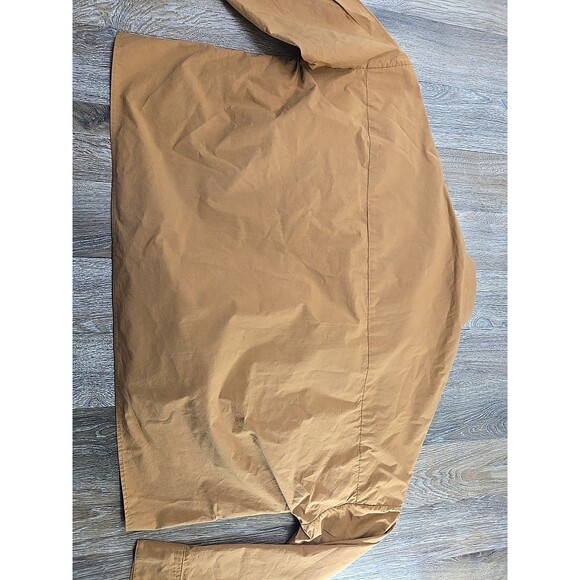OSKLEN Oversized Shirt Jacket Shacket Women's S Camel Lightweight Cotton Collar - Picture 9 of 9